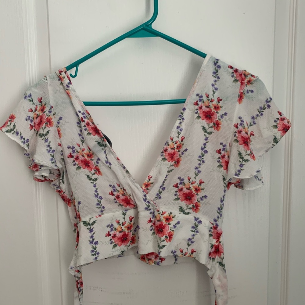 Floral crop top